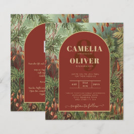 Vintage Botaniska Terracotta Blommigtar Arch BRÖLL