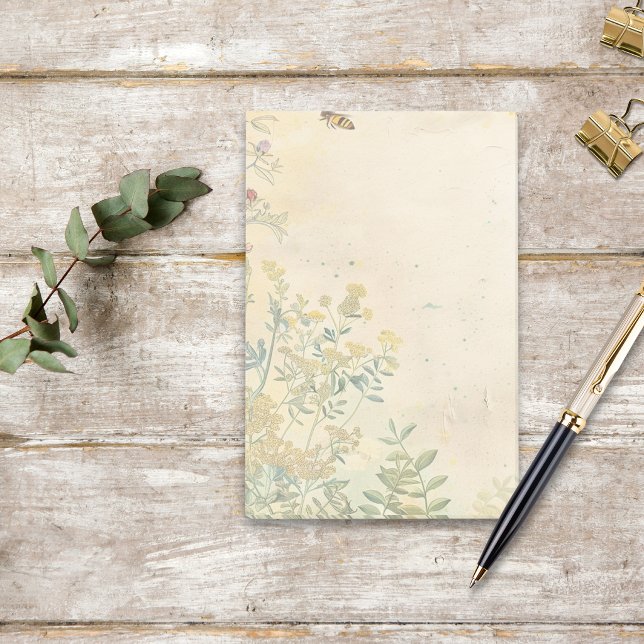 Vintage botaniska trädgården post-it block (Skapare uppladdad)