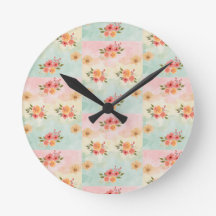 Vintage botaniskt blomster Mönster Dekorativ Vägg