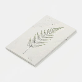 Vintage Botaniskt Fernblad | Anteckningsbok Post-it Block
