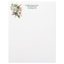 Vintage Botaniskt sida