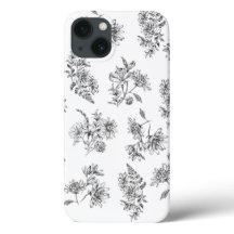 Vintage Botaniskt svartvitt