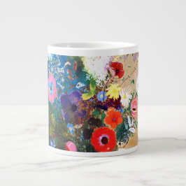 Vintage Bouquet av Flowers av Odilon Redon Jumbo Mugg