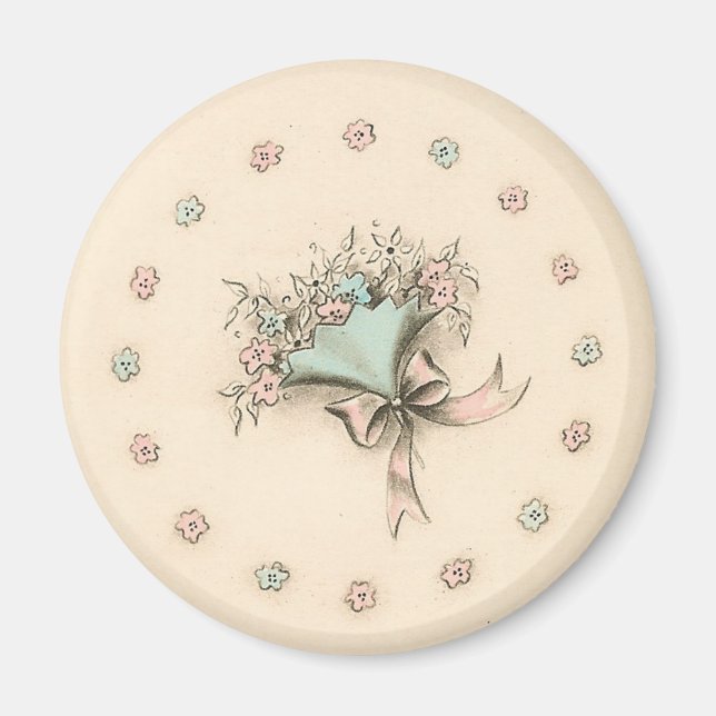 Vintage Bouquet Magnet (Framsidan)