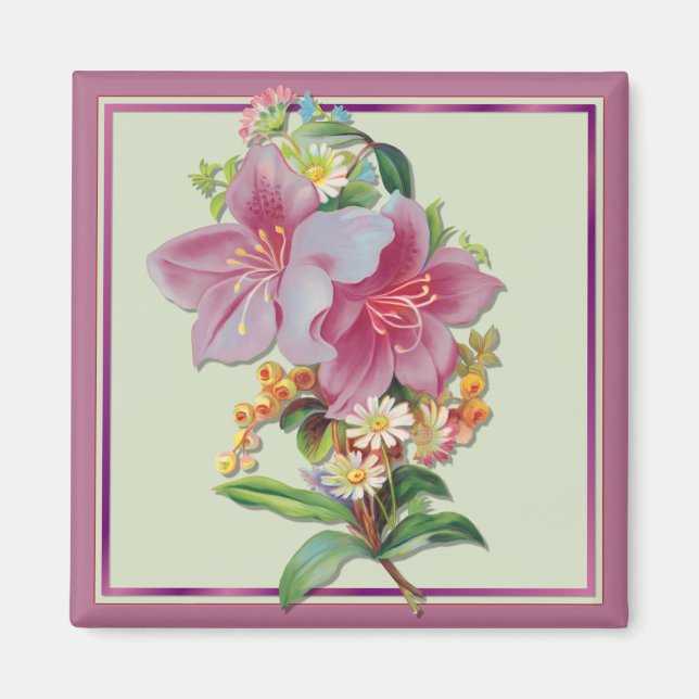 Vintage Bouquet Magnet (Framsidan)