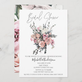 Vintage Bouquet-Möhippa Inbjudningar