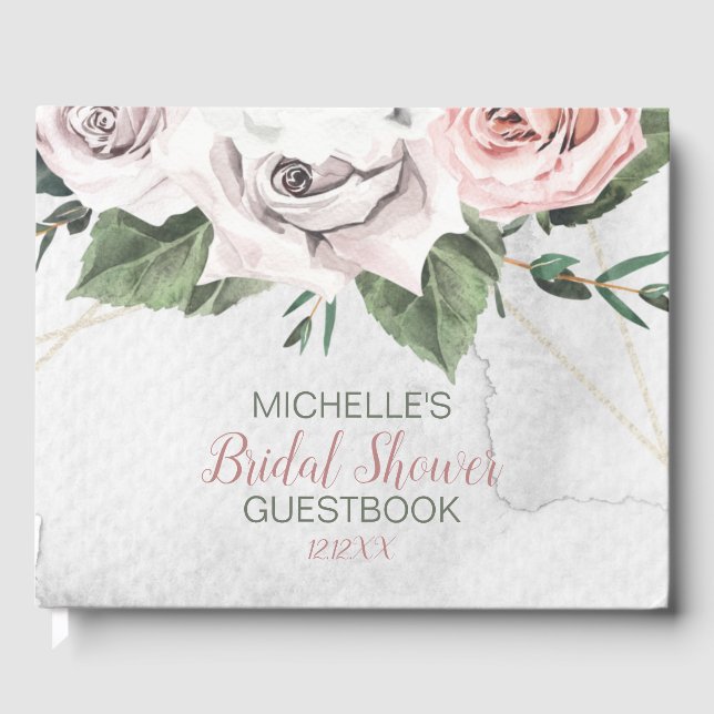 Vintage Bouquet Ro Möhippa Guest Bok (Framsida)