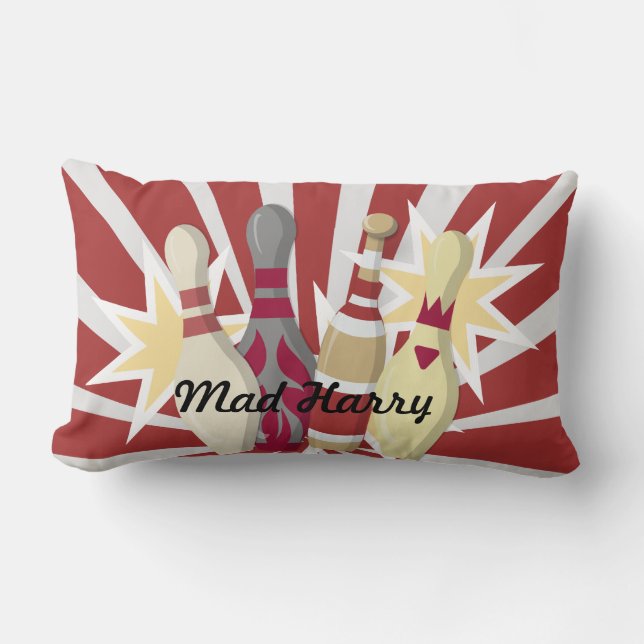 Vintage Bowling Lumbarkudde (Framsida)