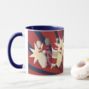Vintage Bowling Thmet Mugg