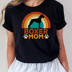 Vintage Boxer Hund Mamma Sunset T Shirt