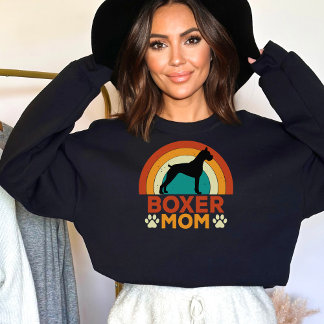 Vintage Boxer Hund Sunset Sweatshirt T Shirt