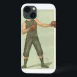 Vintage Boxer med trunkering för lång Grönt<br><div class="desc">En handfull illustration av en vintage boxare i hans stridsposition. Det här är redot att gå tolv omgångar i sina långa gröntar. Köp ditt exemplar idag!</div>