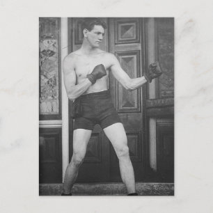 Vintage Boxing Champ Vykort