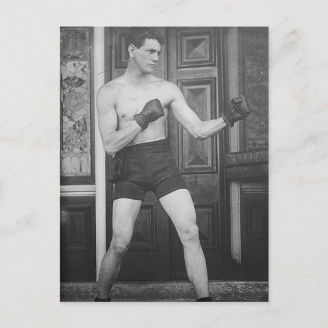 Vintage Boxing Champ Vykort (Framsida)