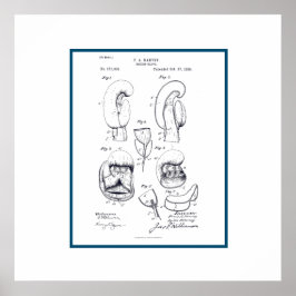 Vintage Boxing Glove Patent Poster