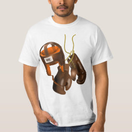 Vintage Boxinghandskar och hjälm T-shirt
