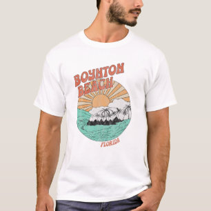 Vintage Boynton Beach Florida Handflatan Träd FL R T Shirt