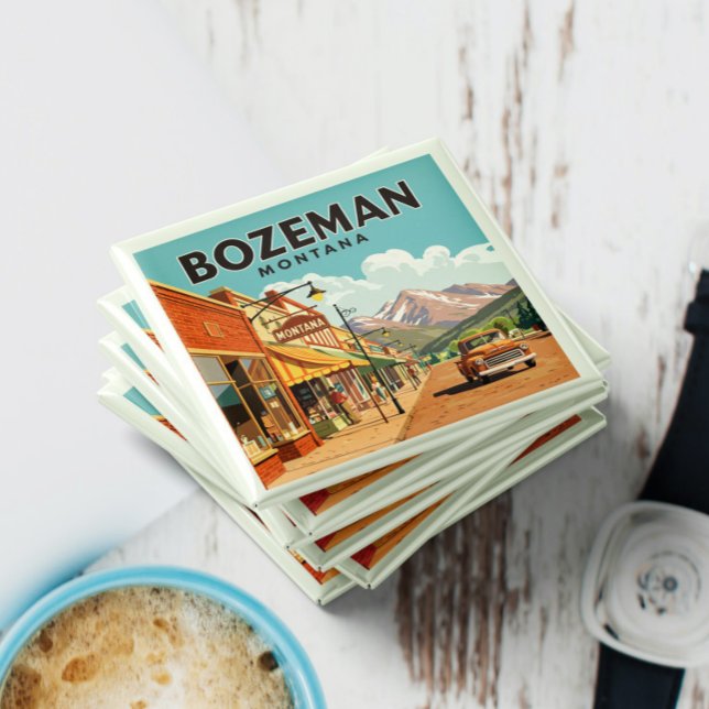 Vintage Bozeman Montana Magnet (Skapare uppladdad)