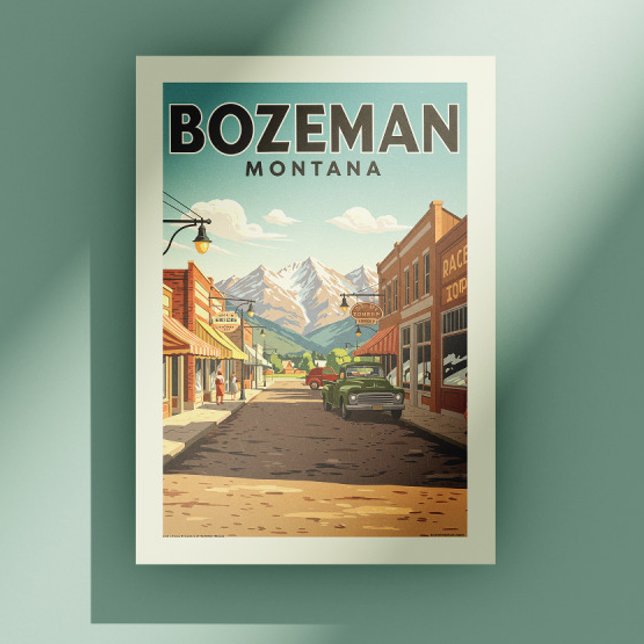 Vintage Bozeman Montana Vykort (Skapare uppladdad)
