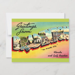 Vintage Bradenton FL vykort