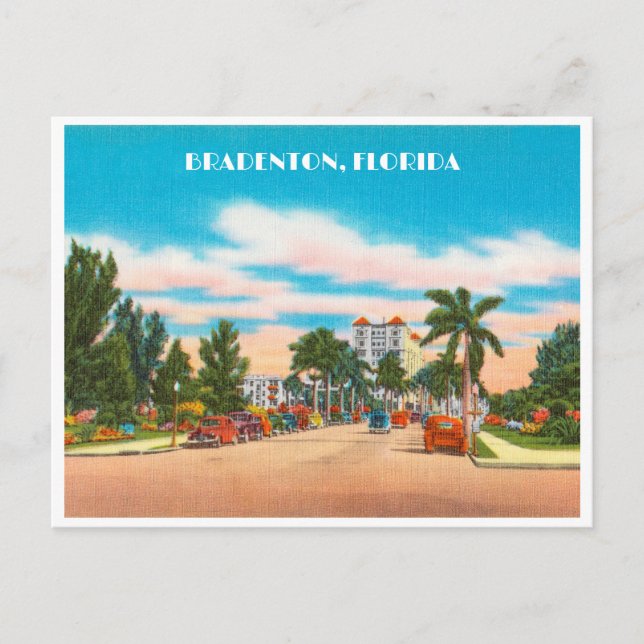Vintage Bradenton, Florida Vykort (Framsida)