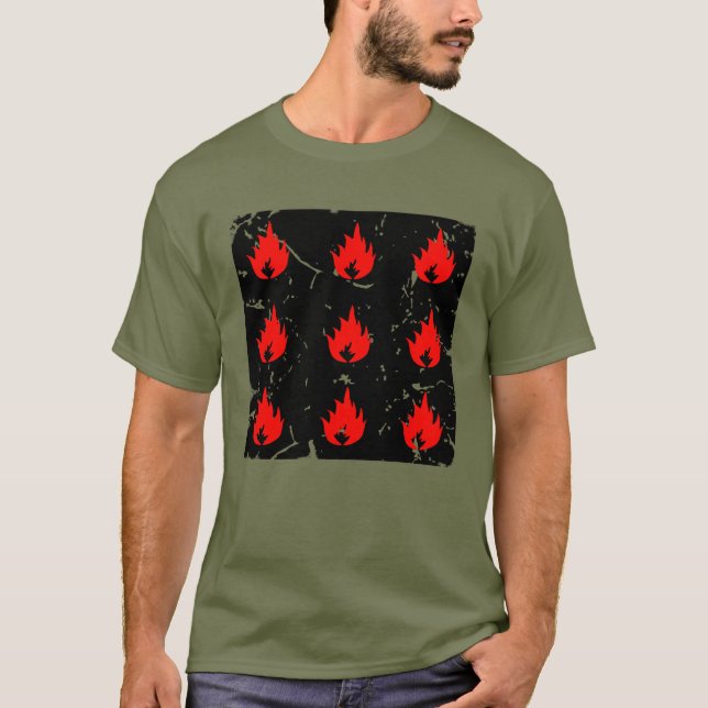 Vintage Brandfarligt T Shirt (Framsida)