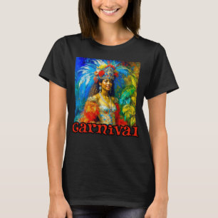 Vintage Brasiliansk karnival Dancer T Shirt