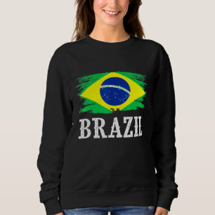 Vintage Brasilien Flagga I Kärlek Brasilien T Shirt