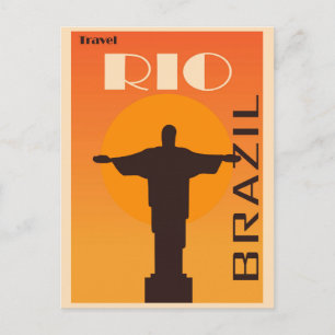 Vintage Brasilien Rio de Janeiro Travel Vykort