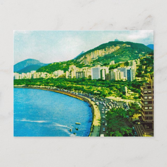 Vintage Brasilien, Rio de Janero Vykort (Framsida)