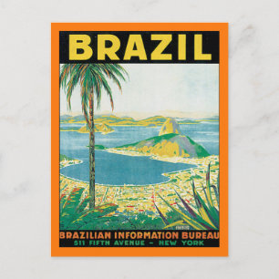 Vintage Brasilien Vykort