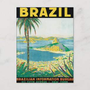 Vintage Brasilien Vykort