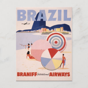Vintage Brasilien Vykort