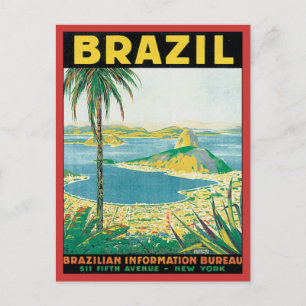 Vintage Brasilien Vykort