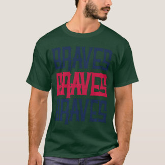 Vintage Braves Retrotre Streck Väderbiten vän T Shirt