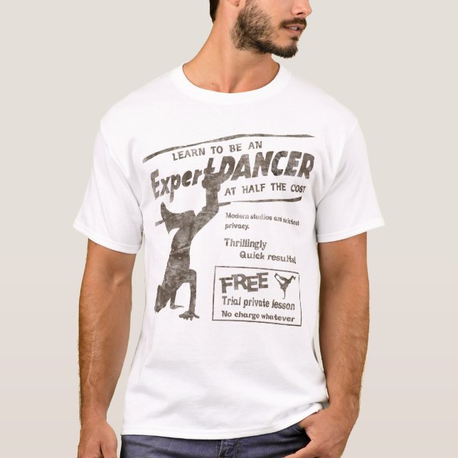 Vintage Break Dancer T-shirt (Framsida)