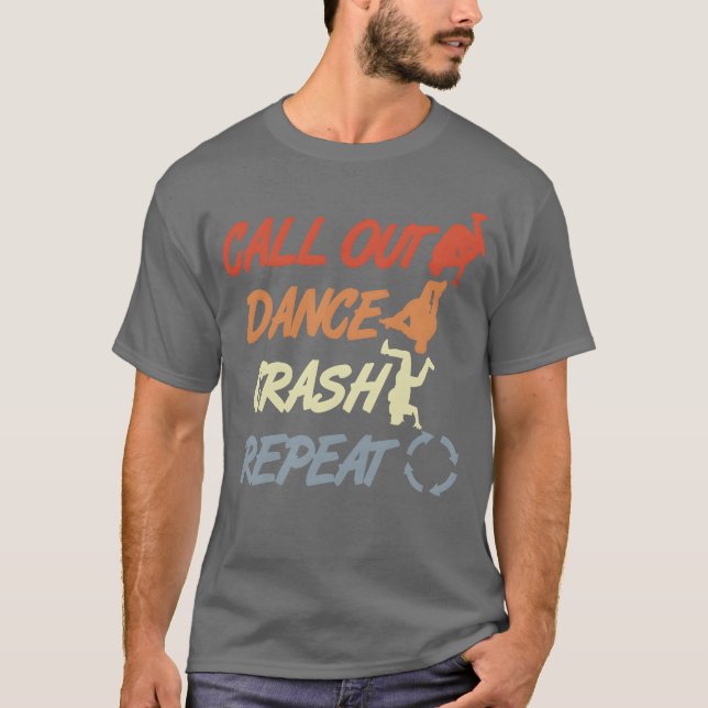Vintage Breakdancing Quote vintage T Shirt (Framsida)