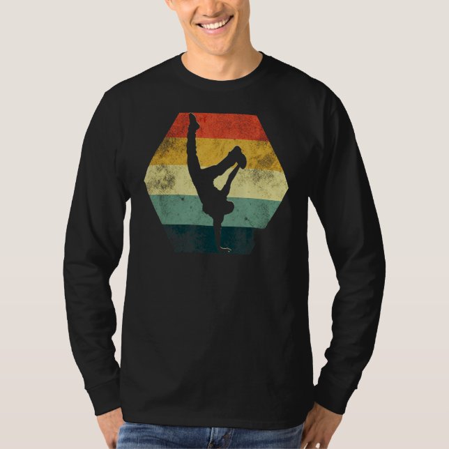 Vintage Breakdansdans Dancing 2 T Shirt (Framsida)