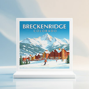 Vintage Breckenridge Colorado Kakelplatta
