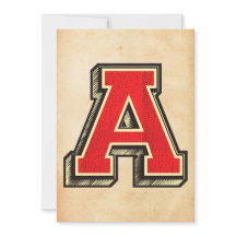 Vintage Brev A Unik Anpassningsbar Crasted