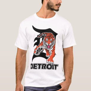 Vintage Brev D Detroit Michigan 313-områdeskod T Shirt