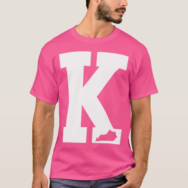 Vintage Brev K Kentucky Blue T Shirt (Framsida)