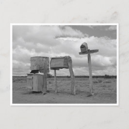 Vintage brevlådor på landsbygden i New mexico Vykort