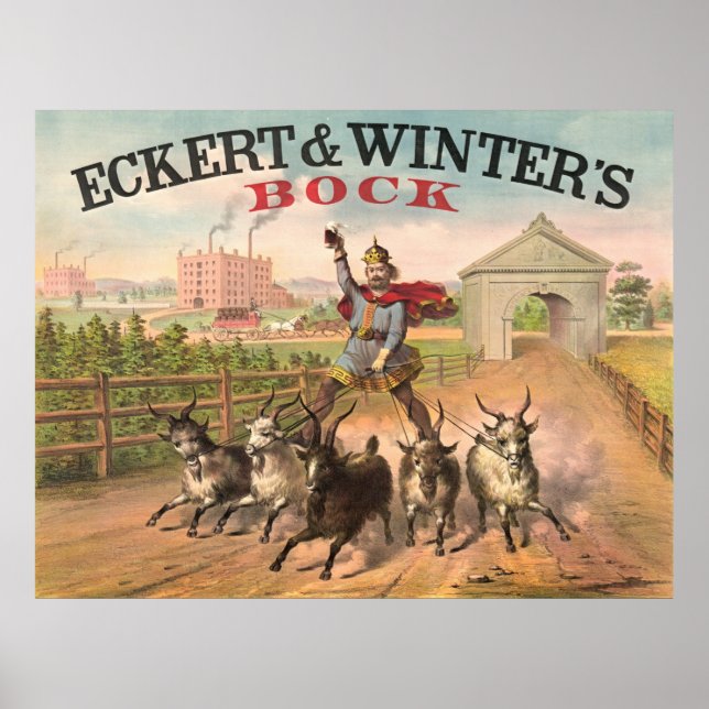 Vintage Brewery Ad 1871 Poster (Framsidan)