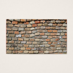 Vintage - brickvägg visitkort