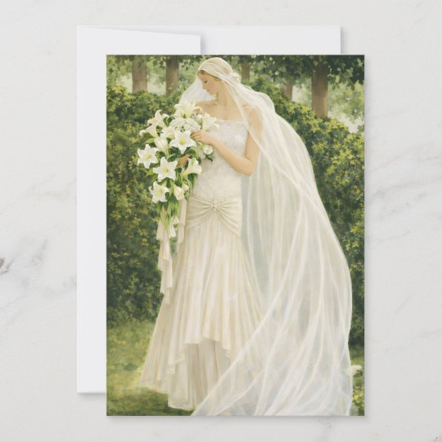 Vintage Bridal Shower Invitation Inbjudningar (Framsida)