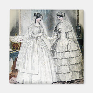 Vintage Bride Bröllop Dress Magnet