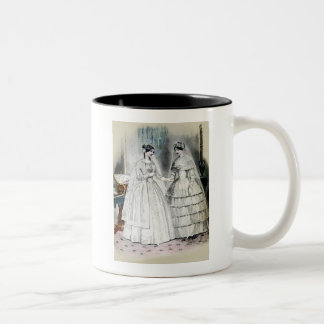 Vintage Bride Bröllop Dress Två-Tonad Mugg