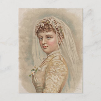 Vintage Bride - Bröllop Vykort