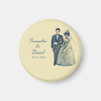Vintage Bride Groom Bröllop spara datum